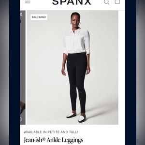 Sold!! Spanx black jeggings XL